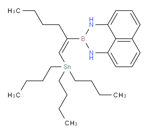 (E)-2-(1-(三丁基锡基)己-1-烯-2-基)-2,3-二氢-1H-萘并[1,8-de][1,3,2]二氮杂borinine