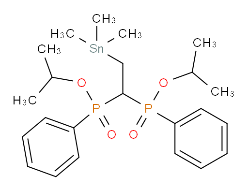 diisopropyl (2-(trimethylstannyl)ethane-1,1-diyl)bis(phenylphosphinate)