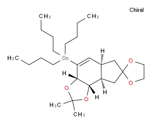 tributyl((3a'S,5a'S,8a'R,8b'S)-2',2'-dimethyl-3a',5a',6',8',8a',8b'-hexahydrospiro[[1,3]dioxolane-2,7'-indeno[4,5-d][1,3]dioxol]-4'-yl)stannane