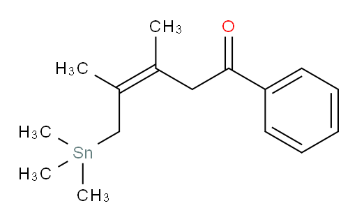 (Z)-3,4-二甲基-1-苯基-5-(三甲基锡基)戊-3-烯-1-酮