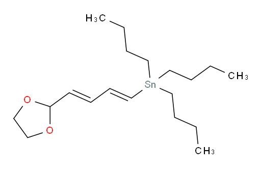 ((1E,3E)-4-(1,3-二氧杂环戊烷-2-基)丁-1,3-二烯-1-基)三丁基锡烷