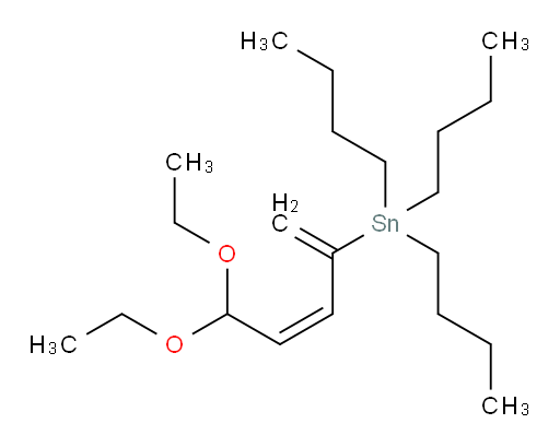 (Z)-三丁基(5,5-二乙氧基戊-1,3-二烯-2-基)锡烷