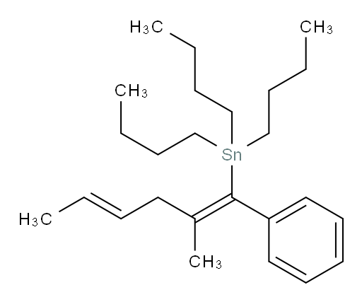 tributyl((1Z,4E)-2-methyl-1-phenylhexa-1,4-dien-1-yl)stannane