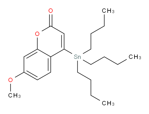 7-甲氧基-4-(三丁基锡基)-2H-苯并吡喃-2-酮
