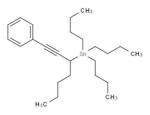 三丁基(1-苯基庚-1-炔-3-基)锡烷