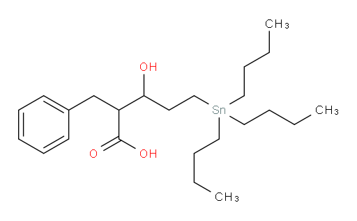 2-苄基-3-羟基-5-(三丁基锡基)戊酸