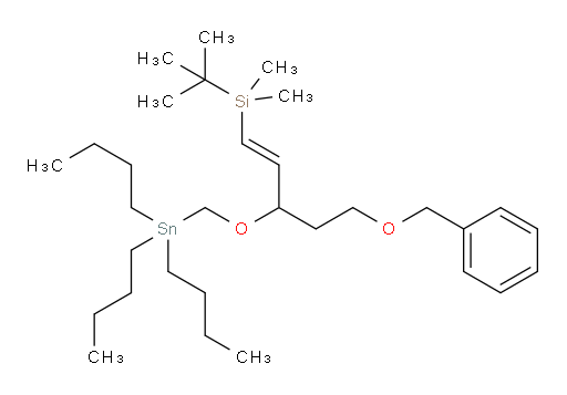 (E)-(5-(benzyloxy)-3-((tributylstannyl)methoxy)pent-1-en-1-yl)(tert-butyl)dimethylsilane