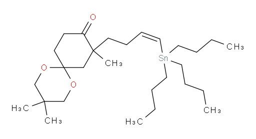 (Z)-3,3,8-三甲基-8-(4-(三丁基锡基)丁-3-烯-1-基)-1,5-二氧杂螺[5.5]十一烷-9-酮