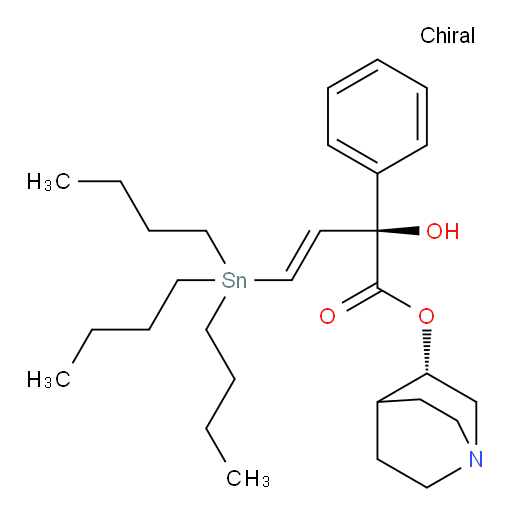 (S,E)-(S)-喹宁环-3-基 2-羟基-2-苯基-4-(三丁基锡基)丁-3-烯酸酯