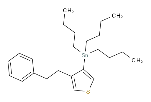 三丁基(4-苯乙基噻吩-3-基)锡烷
