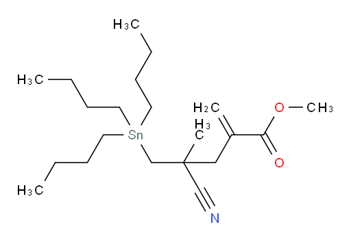 甲基 4-氰基-4-甲基-2-亚甲基-5-(三丁基锡基)戊酸酯
