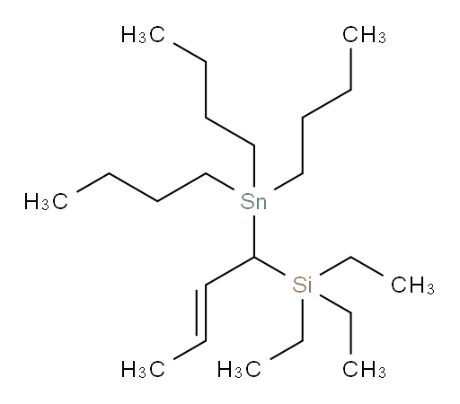 (E)-triethyl(1-(tributylstannyl)but-2-en-1-yl)silane