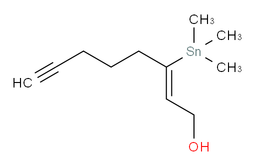 (Z)-3-(trimethylstannyl)oct-2-en-7-yn-1-ol