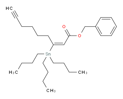 (E)-benzyl 3-(tributylstannyl)non-2-en-8-ynoate