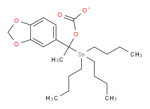 1-(苯并[d][1,3]二氧杂环戊烯-5-基)-1-(三丁基锡基)乙基 碳酸盐
