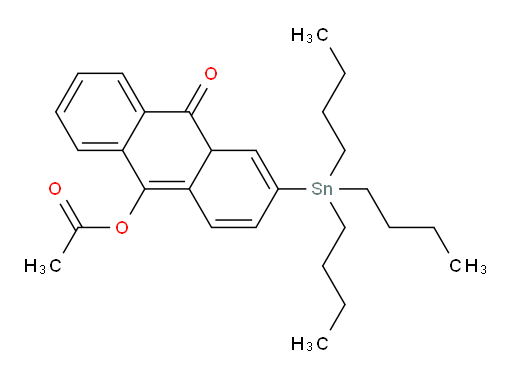10-氧代-3-(三丁基锡基)-4a,10-二氢蒽-9-基 乙酸酯
