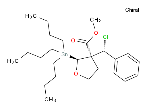 (2S,3S)-甲基 3-((R)-氯(苯基)甲基)-2-(三丁基锡基)四氢呋喃-3-甲酸酯