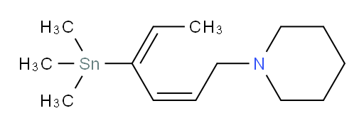 1-((2Z,4E)-4-(trimethylstannyl)hexa-2,4-dien-1-yl)piperidine