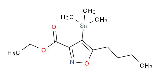 乙基 5-丁基-4-(三甲基锡基)异噁唑-3-甲酸酯
