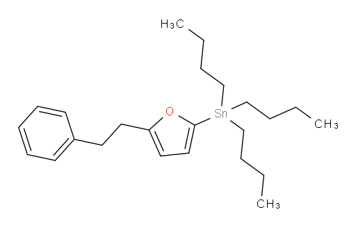 三丁基(5-苯乙基呋喃-2-基)锡烷