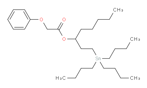 1-(三丁基锡基)辛-3-基 2-苯氧基乙酸酯