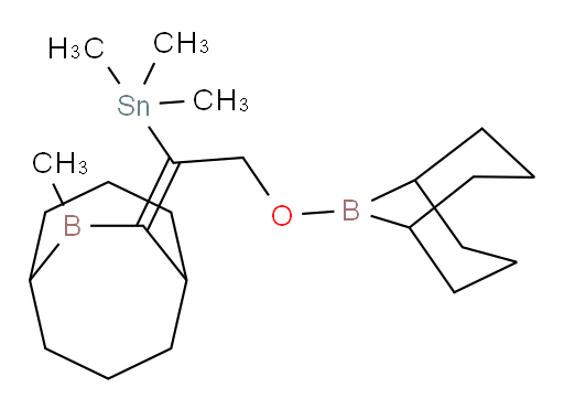 (E)-(2-(9-bora双环[3.3.1]壬-9-氧基)-1-(9-甲基-9-bora双环[3.3.2]癸烷-10-亚基)乙基)三甲基锡烷