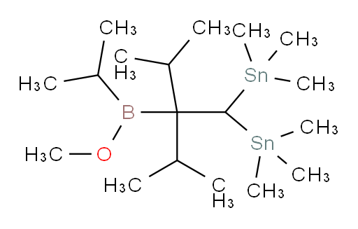 (2-异丙基-2-(异丙基(甲氧基)boryl)-3-甲基丁烷-1,1-二基)双(三甲基锡烷)