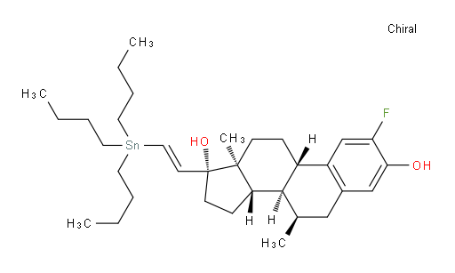 (7R,8R,9S,13S,14S,17R)-2-fluoro-7,13-dimethyl-17-((E)-2-(tributylstannyl)vinyl)-7,8,9,11,12,13,14,15,16,17-decahydro-6H-cyclopenta[a]phenanthrene-3,17-diol
