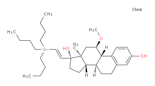 (8S,9S,11R,13S,14S,17R)-11-methoxy-13-methyl-17-((E)-2-(tributylstannyl)vinyl)-7,8,9,11,12,13,14,15,16,17-decahydro-6H-cyclopenta[a]phenanthrene-3,17-diol
