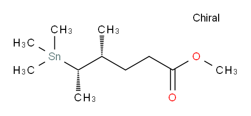 (4R,5S)-methyl 4-methyl-5-(trimethylstannyl)hexanoate