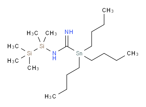 1,1,1-tributyl-N-(1,1,2,2,2-pentamethyldisilyl)stannanecarboximidamide