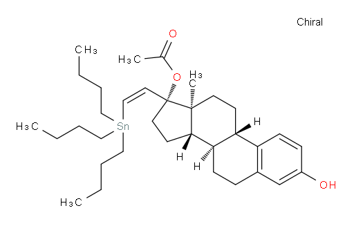 (8R,9S,13S,14S,17R)-3-hydroxy-13-methyl-17-((Z)-2-(tributylstannyl)vinyl)-7,8,9,11,12,13,14,15,16,17-decahydro-6H-cyclopenta[a]phenanthren-17-yl acetate