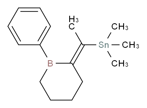 (Z)-trimethyl(1-(1-phenylborinan-2-ylidene)ethyl)stannane