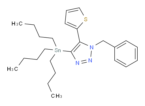 1-苄基-5-(噻吩-2-基)-4-(三丁基锡基)-1H-1,2,3-三氮唑