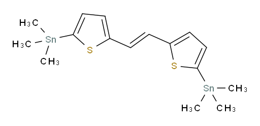 (E)-1,2-双(5-(三甲基锡基)噻吩-2-基)乙烯