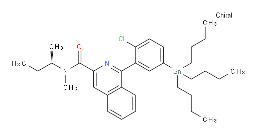 (S)-N-(仲丁基)-1-(2-氯-5-(三丁基锡基)苯基)-N-甲基异喹啉-3-甲酰胺