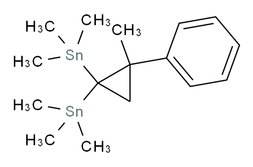 (2-甲基-2-苯基环丙烷-1,1-二基)双(三甲基锡烷)