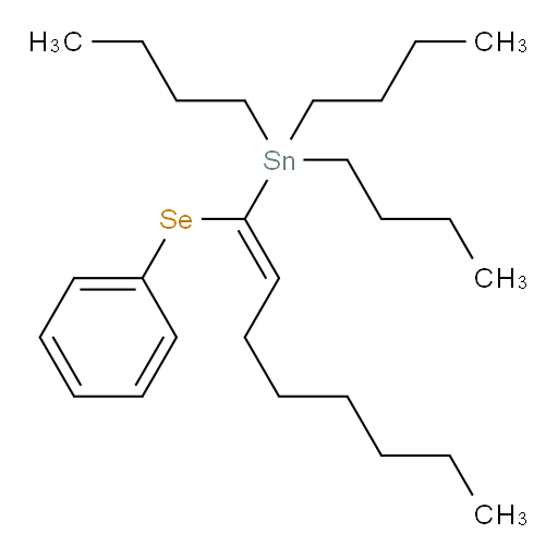 (E)-三丁基(1-(苯基硒基)辛-1-烯-1-基)锡烷