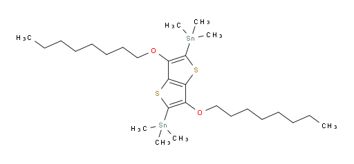 (3,6-双(辛氧基)噻吩并[3,2-b]噻吩-2,5-二基)双(三甲基锡烷)