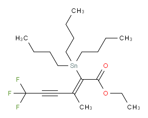 (Z)-乙基 6,6,6-三氟-3-甲基-2-(三丁基锡基)己-2-烯-4-炔酸酯