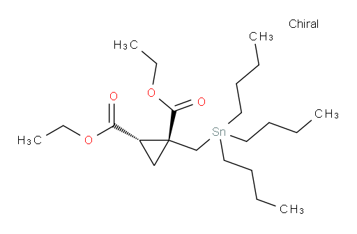 (1R,2S)-二乙基 1-((三丁基锡基)甲基)环丙烷-1,2-二甲酸酯