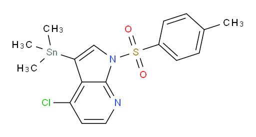 4-氯-1-对甲苯磺酰基-3-(三甲基锡基)-1H-吡咯并[2,3-b]吡啶