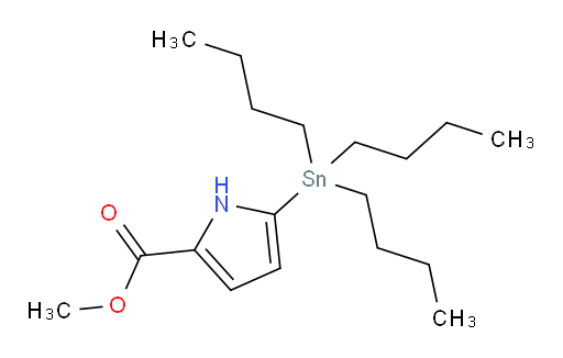甲基 5-(三丁基锡基)-1H-吡咯-2-甲酸酯