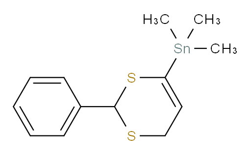 三甲基(2-苯基-4H-1,3-二噻吨-6-基)锡烷
