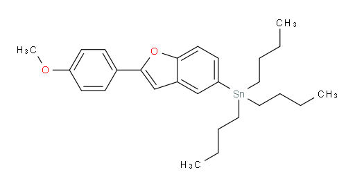 三丁基(2-(4-甲氧基苯基)苯并呋喃-5-基)锡烷