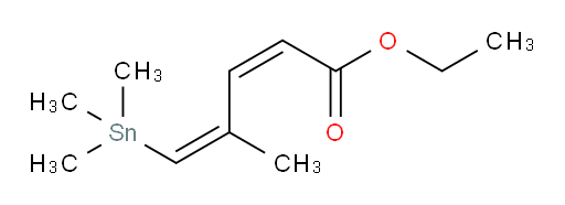 (2Z,4Z)-乙基 4-甲基-5-(三甲基锡基)戊-2,4-二烯酸酯