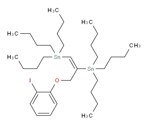 (E)-(3-(2-碘苯氧基)丙-1-烯-1,2-二基)双(三丁基锡烷)