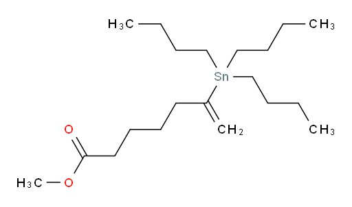 甲基 6-(三丁基锡基)庚-6-烯酸酯