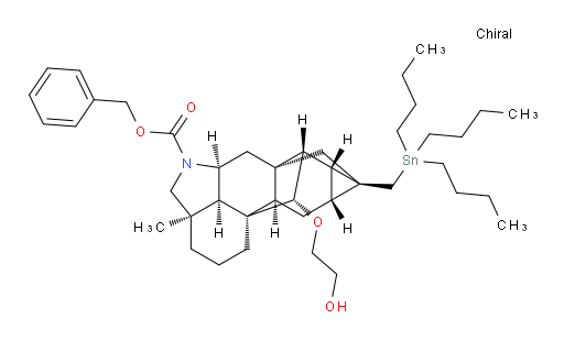 (2aR,2a1R,5aR,6S,6aS,6bR,7R,7aS,8aR,9aS,10R)-苄基 6-(2-羟基乙氧基)-2a-甲基-7a-((三丁基锡基)甲基)四十氢-1H-5a,8a,7-(epi乙烷[1,1,2]三基)环丙烷并[1,2]薁并[5,6,7-cd]异吲哚-1-甲酸酯