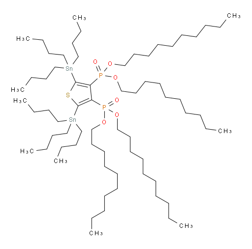 四(癸基) (2,5-双(三丁基锡基)噻吩-3,4-二基)双(磷酸酯)